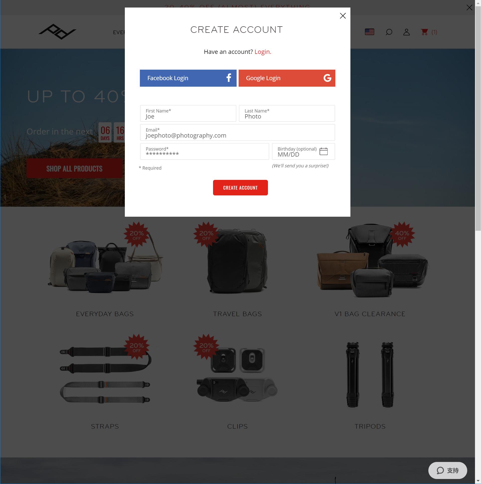 海淘其他网站转运，PeakDesign相机包购买记录全过程