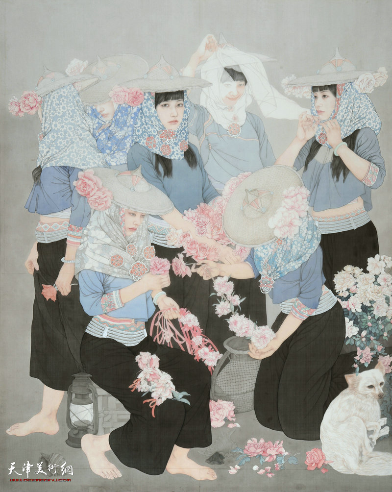 第五届中国当代工笔画大展,工笔人物画展