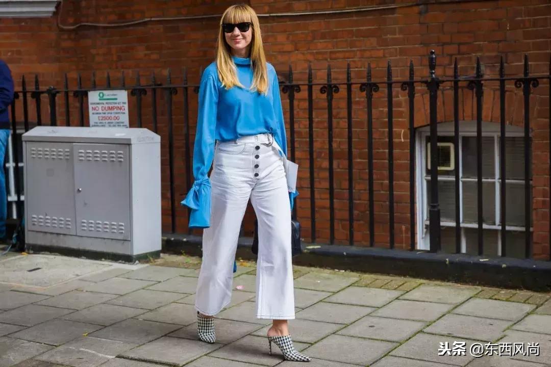 阔腿裤和鞋子的搭配,阔腿裤和鞋的穿搭