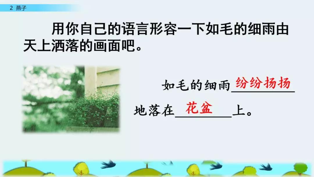 语文三年级下册燕子课文解析,三年级语文下册第2燕子课文重点