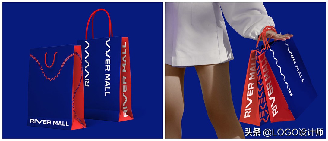 RiverMallbranding商场logo品牌形象设计