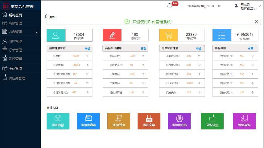 需求文档一般用什么软件,电商后台管理系统