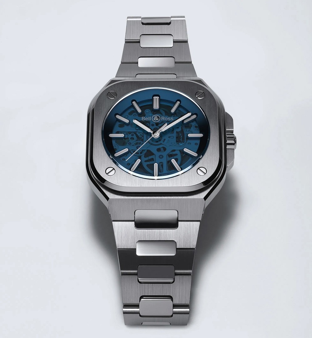 『新表』BellRoss推出BR05SkeletonBlue蓝色镂空腕表