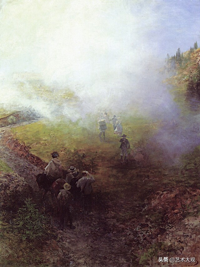 欧洲古典风景油画作品欣赏,德国古典画家风景油画作品