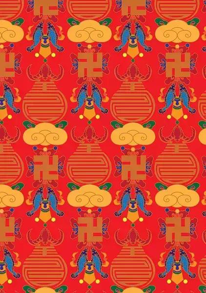 庄重华美的中国古典纹样,东方纹样图植物