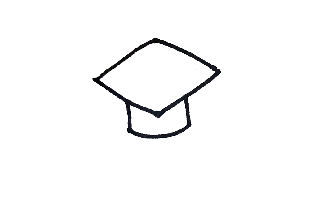 简笔画帽子怎么画最好看,冬季帽子简笔画简单又好看卡通