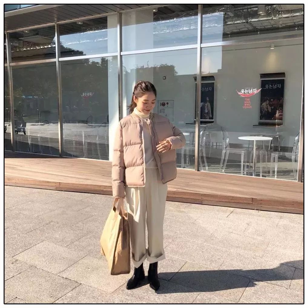 冬天棉服怎么搭配直筒裤,棉服搭配阔腿裤搭配什么鞋子好看