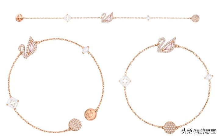 黑转粉系列,施华洛世奇粉钻天鹅专柜