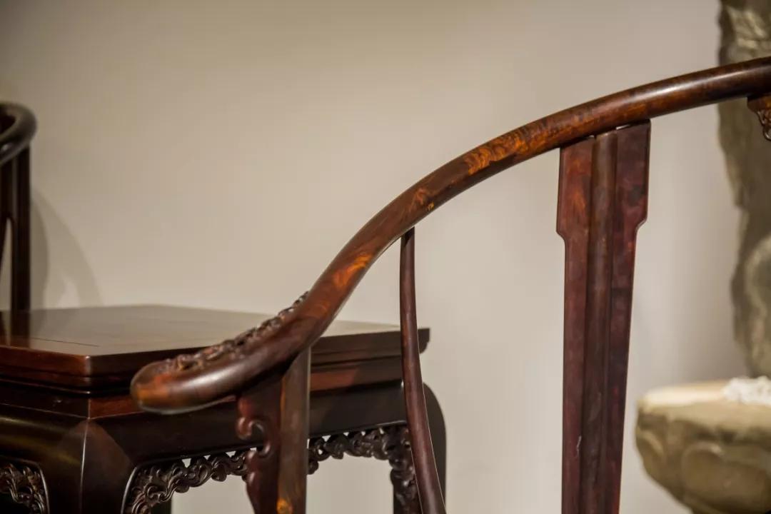 小叶紫檀如意云纹圈椅,小叶紫檀皇宫圈椅