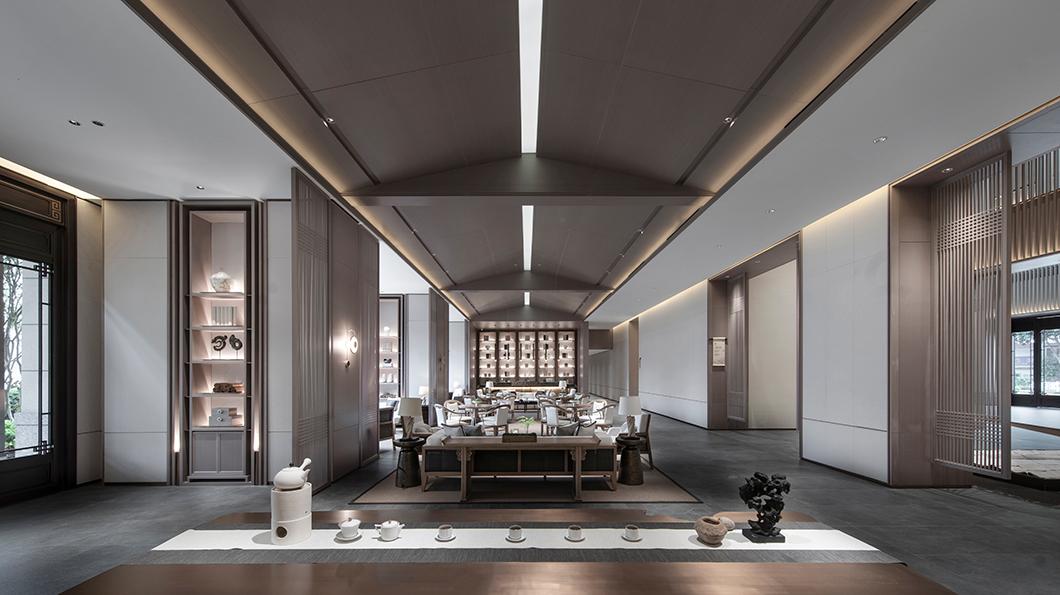 SIDW·案例丨吴文粒：2500㎡中式售楼处，足以游目骋怀