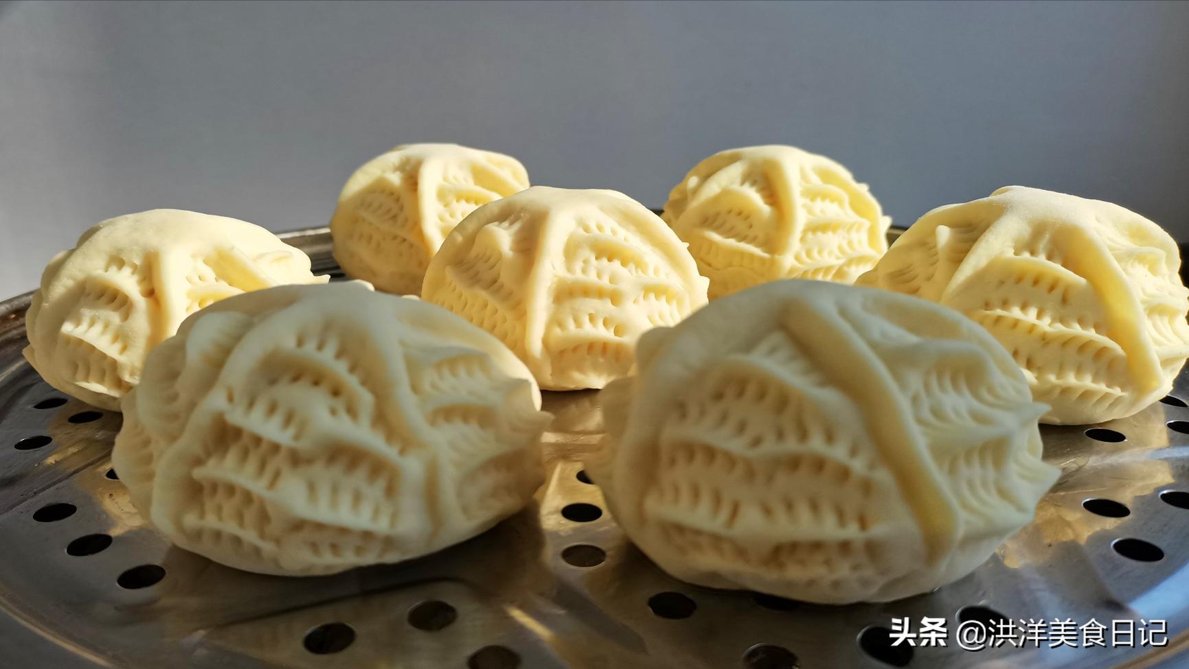 蓬松暄软好吃又营养的山药小馒头,把山药做成吃的