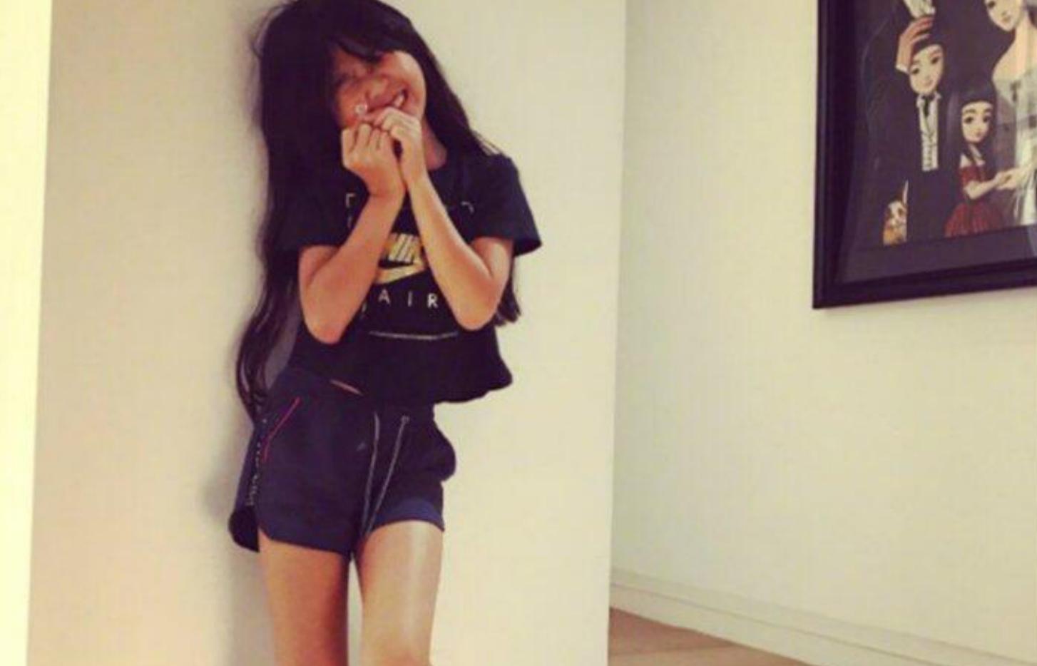 曹格女儿逆袭瓜子脸,曹格晒女儿长大了