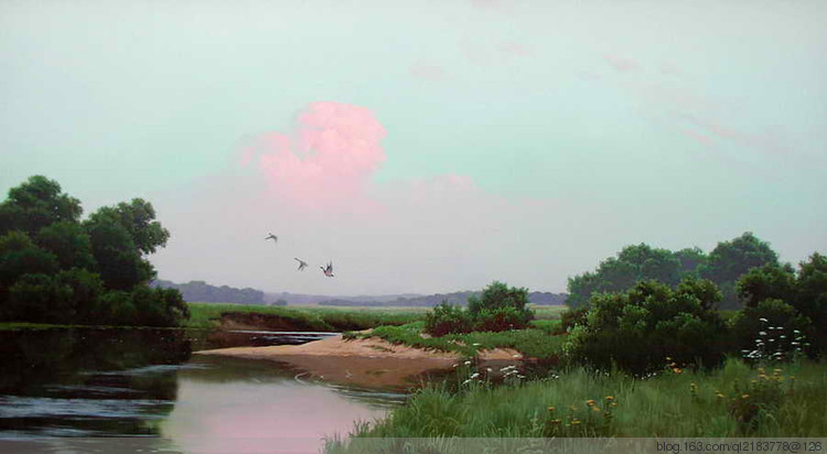 俄罗斯画家画油画海景风景,尤恩乌格罗油画风景作品