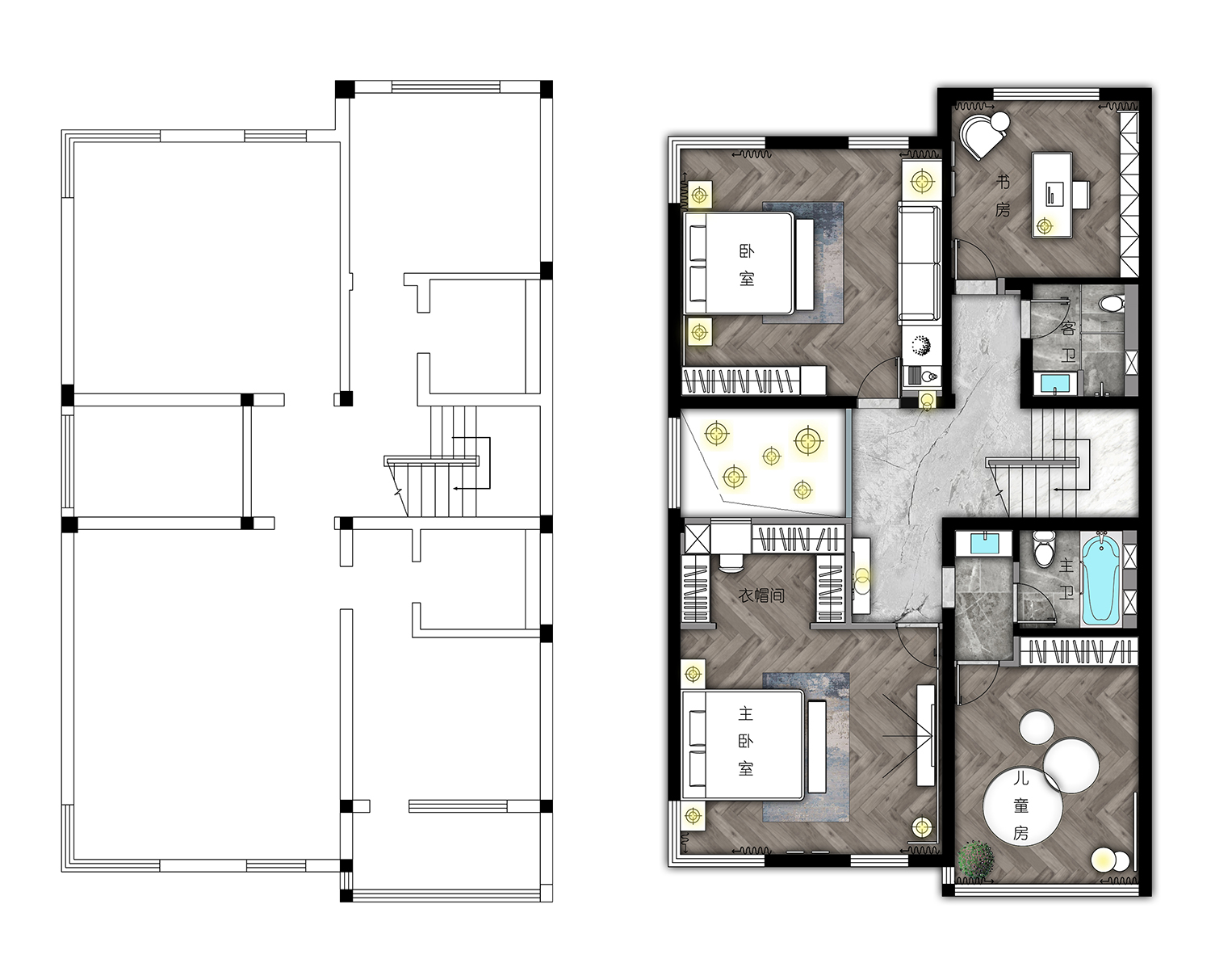 450平别墅简约轻奢风格,450平别墅装修现代轻奢