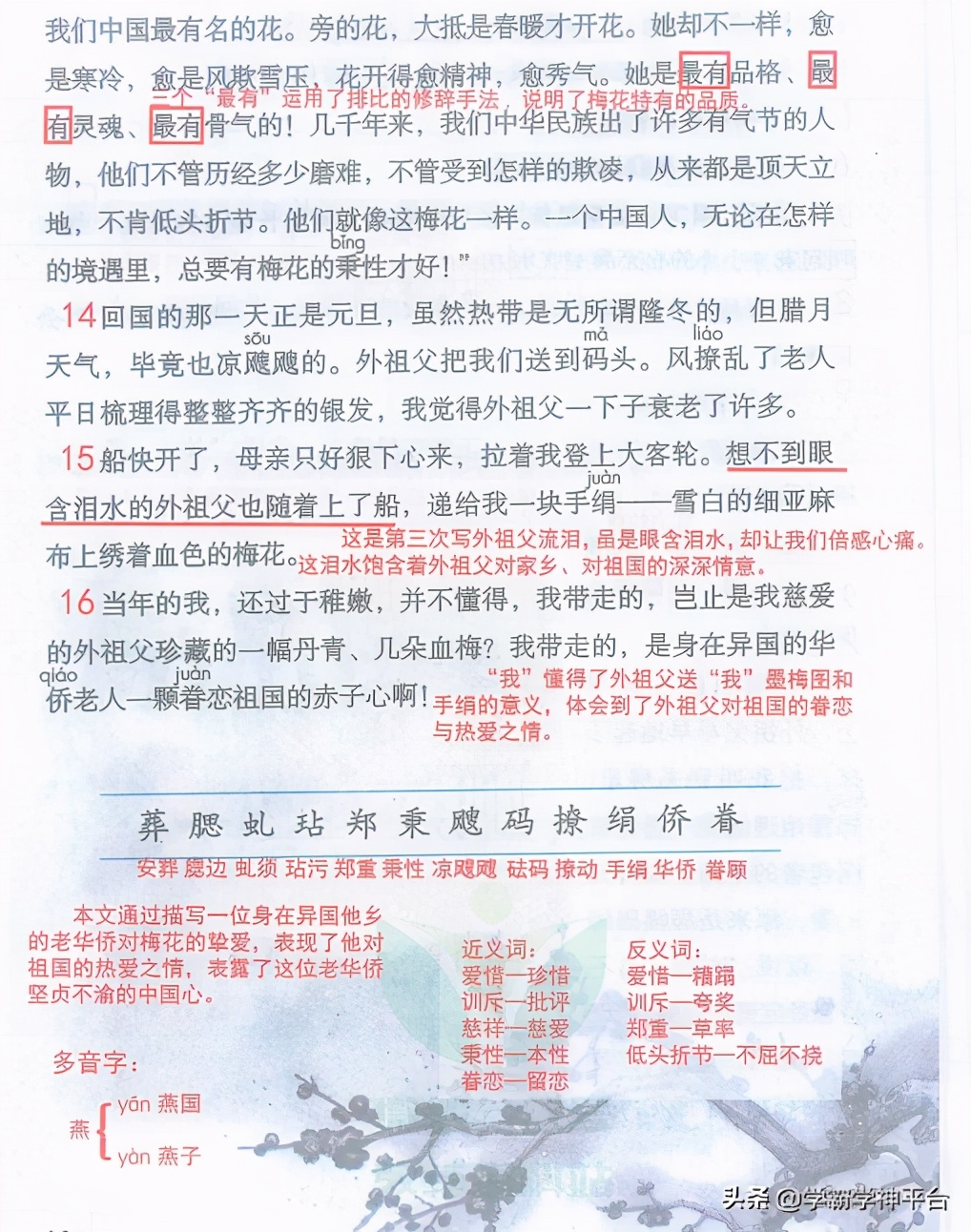 五年级下册语文第一单元讲解,五年级语文下册第一单元知识整理