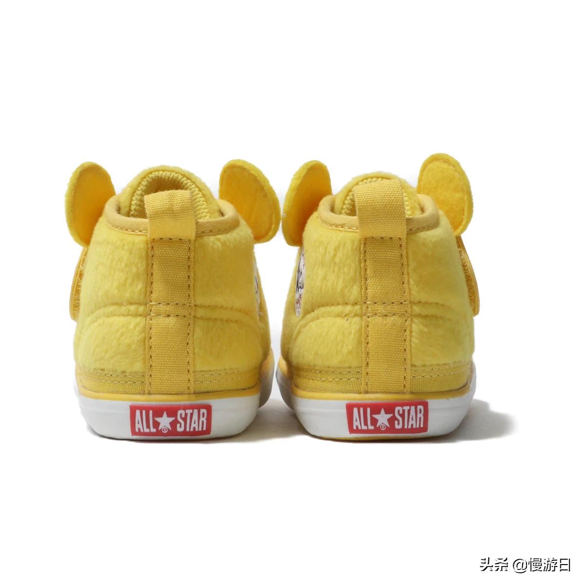 穿上小熊维尼去逛街！日本匡威推出小熊维尼限定婴儿小童帆布鞋