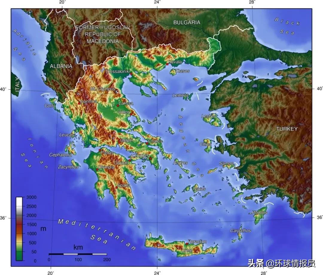 古代希腊雅典城邦,希腊最早的几个本土城邦