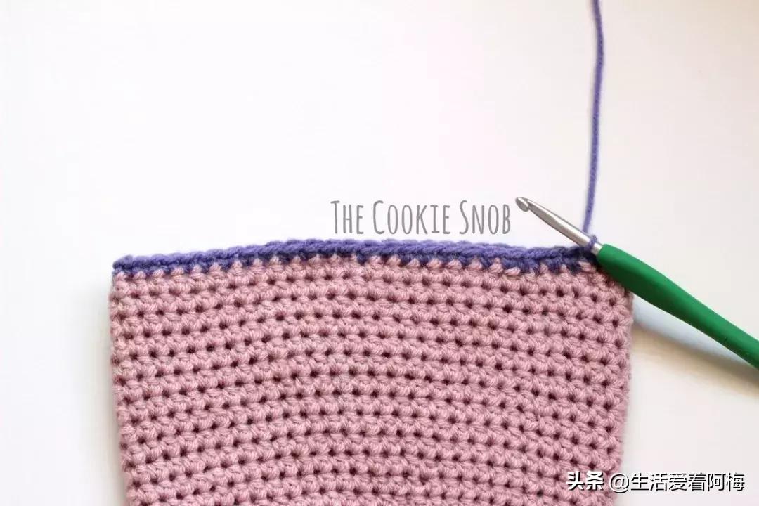 钩针美人鱼包包玩偶图解,美人鱼包包头部钩针教程