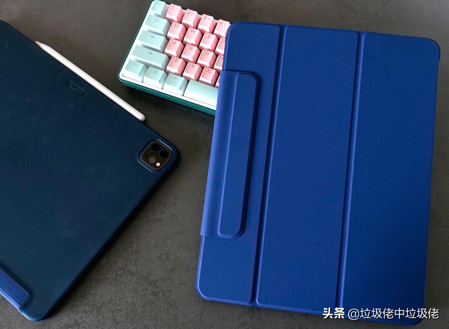 高档磁吸保护壳ipad,ipad保护壳高颜值防摔带笔槽硅胶