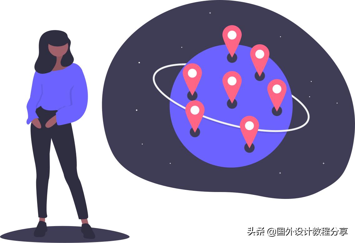 扁平矢量插画色彩教程,扁平矢量家具插画