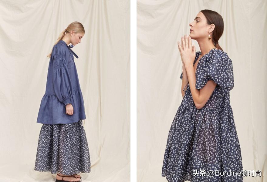 leemathews2021春夏,经典复古的条纹波点碎花