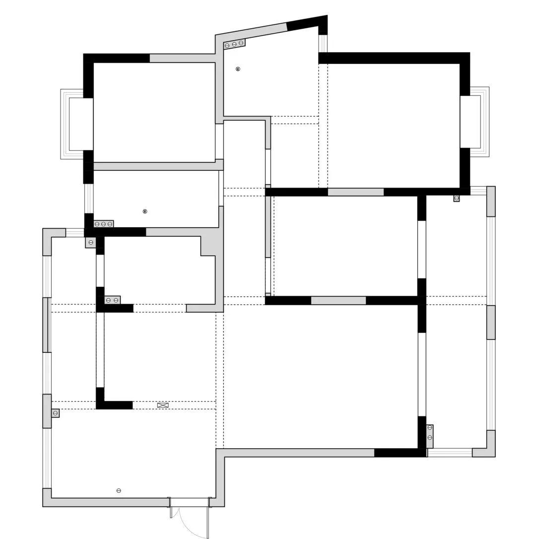 奢华顶层复式公寓,轻奢全落地窗公寓顶层