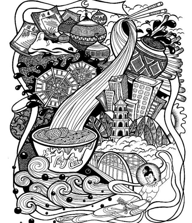 怎么讲解黑白装饰画,黑白装饰画的技法有哪些