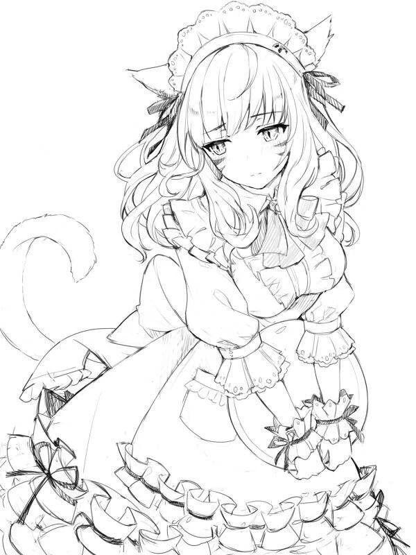 动漫线稿大全,动漫线稿分享