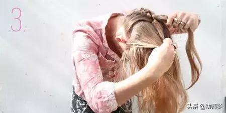 2款韩式时尚编发扎发详细教程,时尚编发扎发教程简单好看