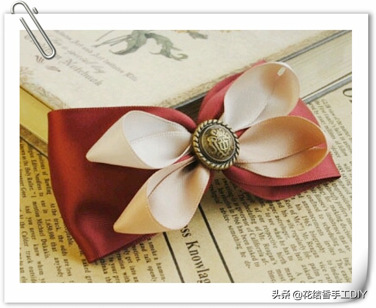 蝴蝶结发饰手工制作布艺,如何自制手工蝴蝶结发饰