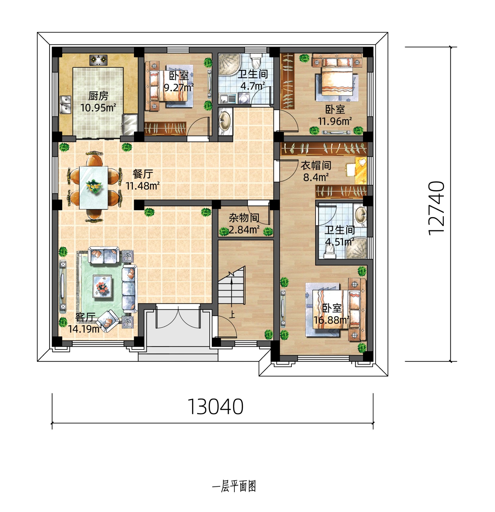三层别墅三个儿子住怎么设计,二层别墅第二层客厅后门设计