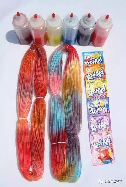 有趣的染色方法,毛线是怎么染的