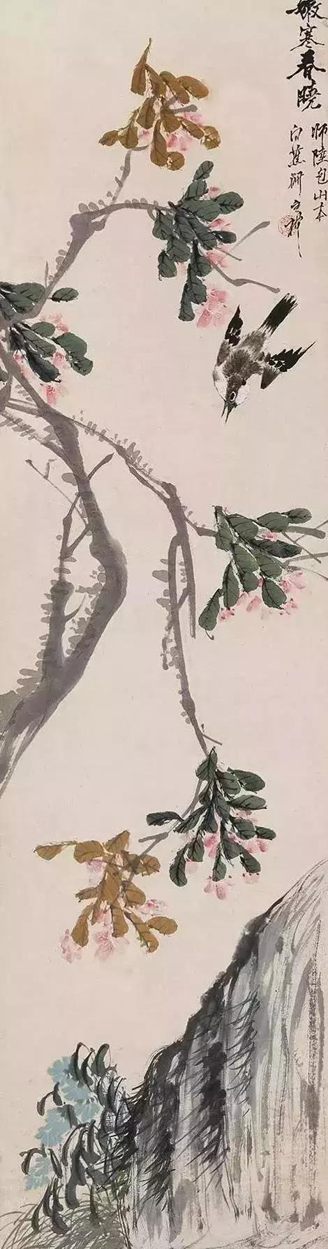 潘天寿100幅花鸟画欣赏,潘天寿花鸟画简史