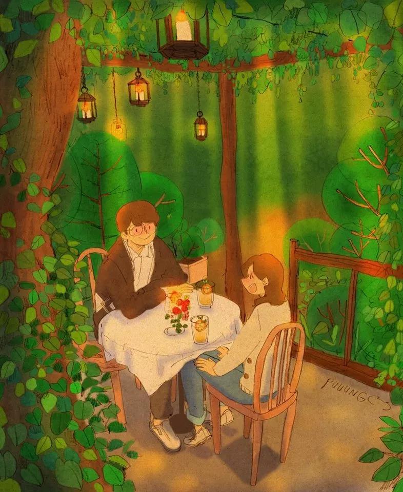 这些画也太甜了吧!!!看完只想谈!恋!爱