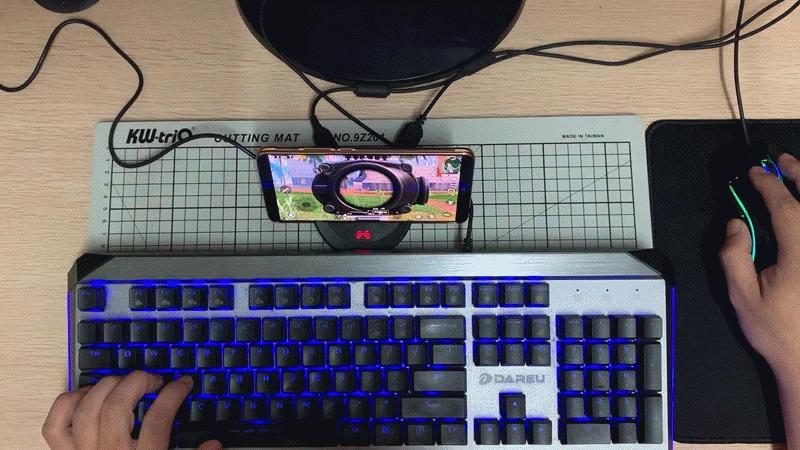 黑匣子助你在和平精英吃鸡如虎添翼,北通E1手游键鼠转换器