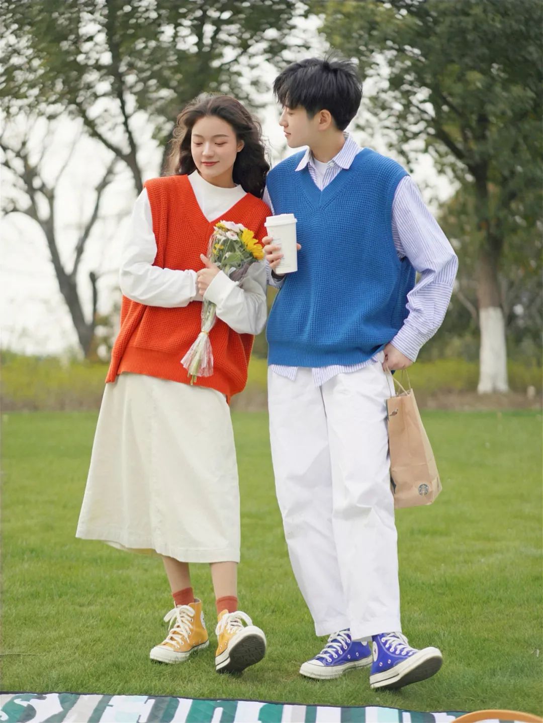 春天穿搭情侣高级感,又到了一起穿情侣装的季节啦