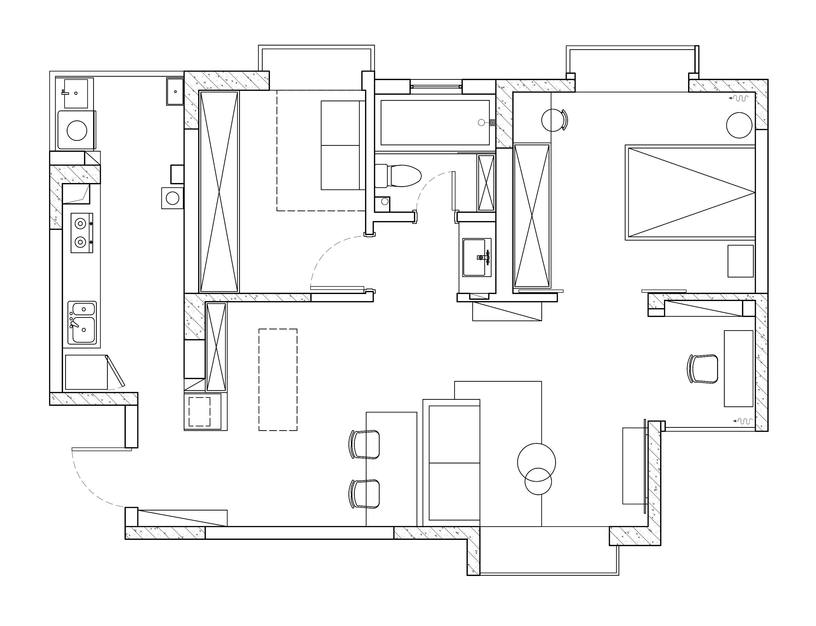 爆改86平方房子,爆改二手房屋80平米两居