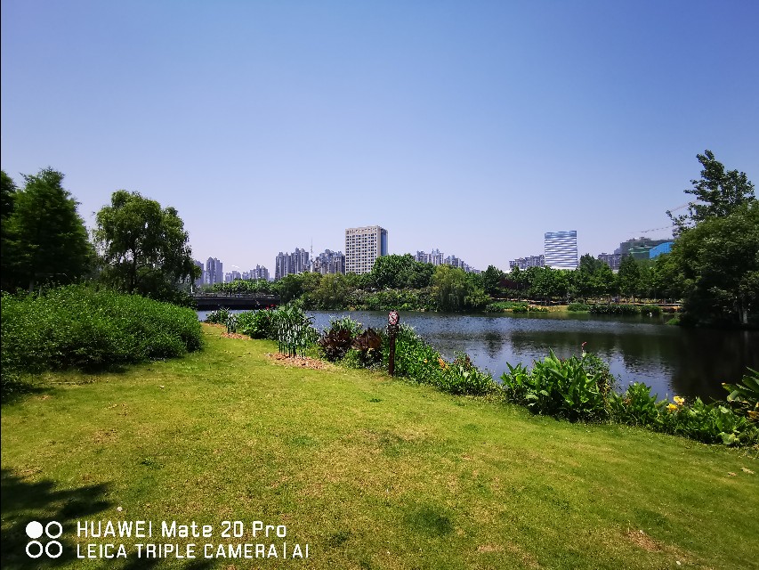 大美滨湖全景图,合肥滨湖塘西河公园美景