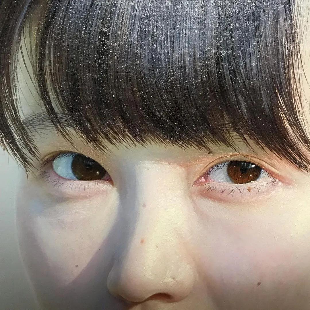 日本90后画家超写实绘画作品欣赏,日本画家画小清新少女