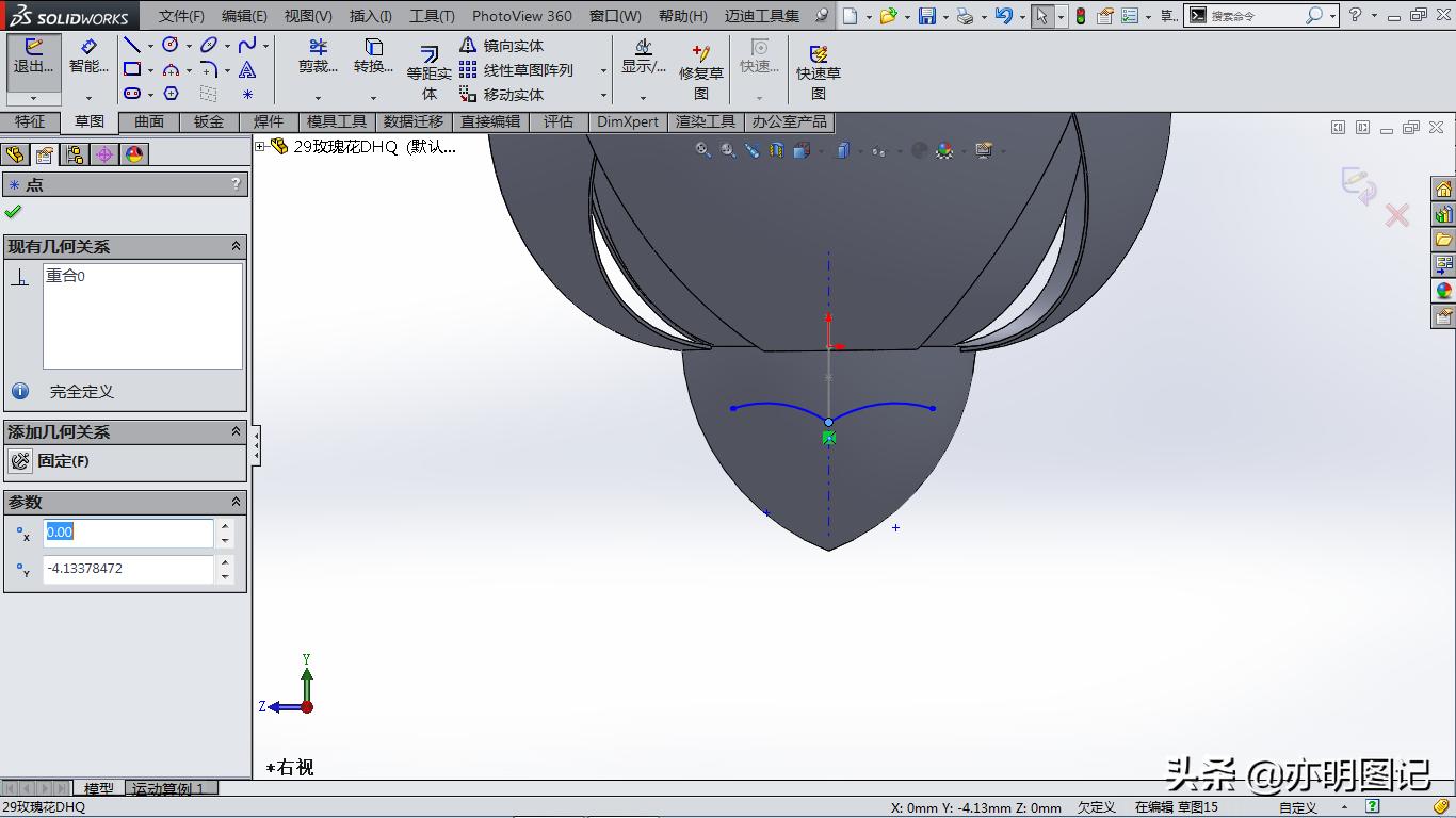 solidworks玫瑰花建模教程,玫瑰花建模solidworks尺寸图