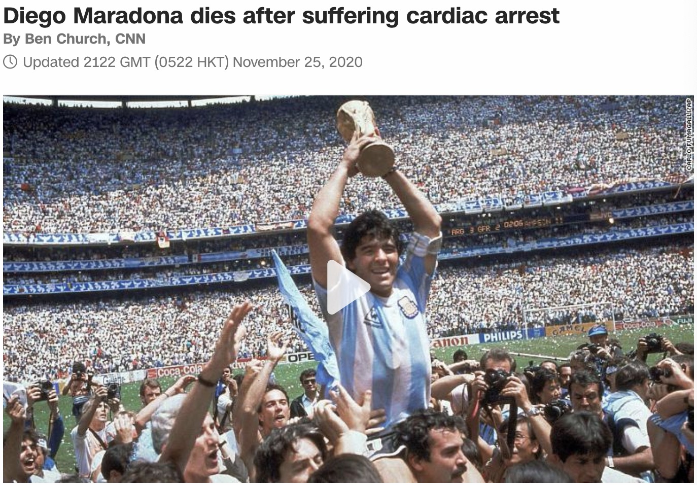 球神马拉多纳：一生风流多情，除了两个女儿，外面还有6个儿女