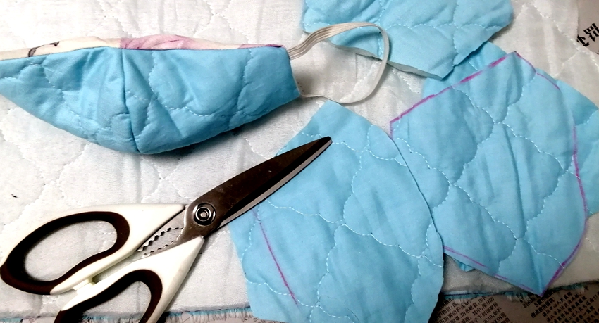 自己用衣服布制作的口罩,自己制作口罩要什么材料