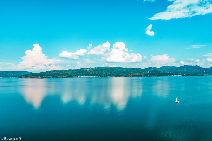 2001年抚仙湖水下古城真实视频,罕见的湖泊风光摄影