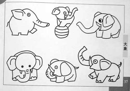 简笔画大全幼儿园简单又漂亮,全家福简笔画六口人超简单幼儿园