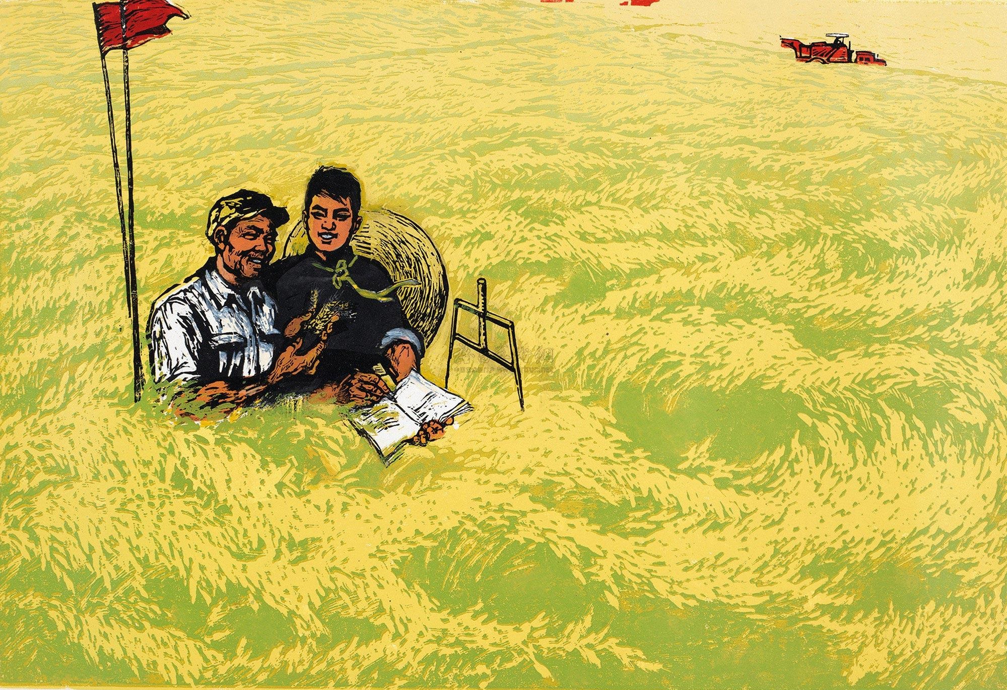 中国70年代的画,怀旧70年代的单张年历画