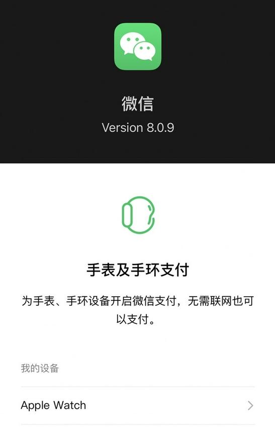 applewatch手表怎么微信支付,微信支付支付宝支持的电子手表