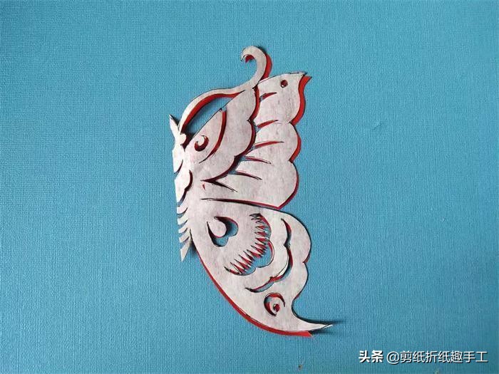 蝴蝶窗花剪纸图案大全步骤教程,蝴蝶剪纸贴在墙上如何布局很美