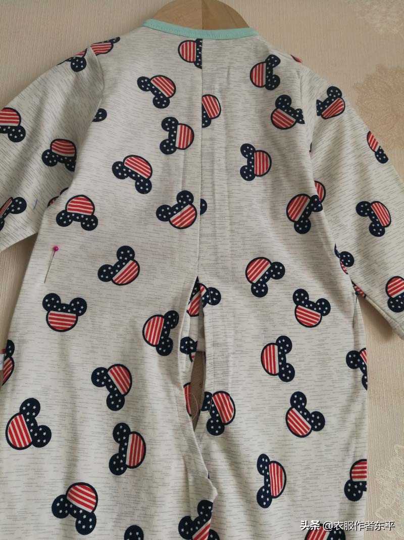 婴儿连体开裆裤裁剪方法,婴儿封裆连体衣服裁剪详细教程