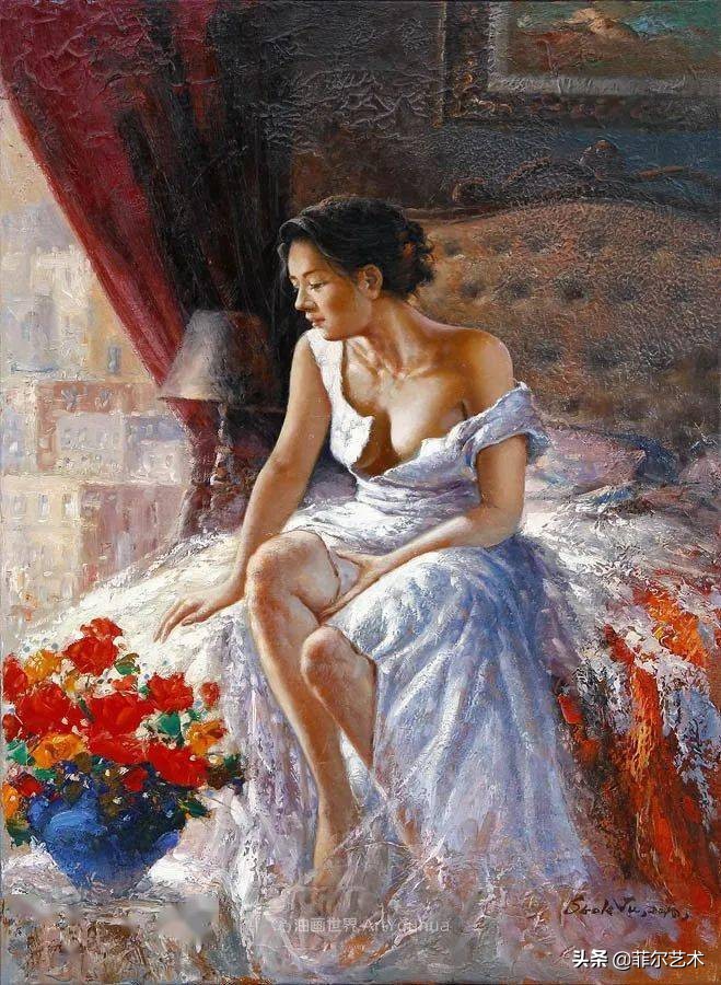 韩国画家朱世柱的作品非常出色，温暖、音乐和神秘