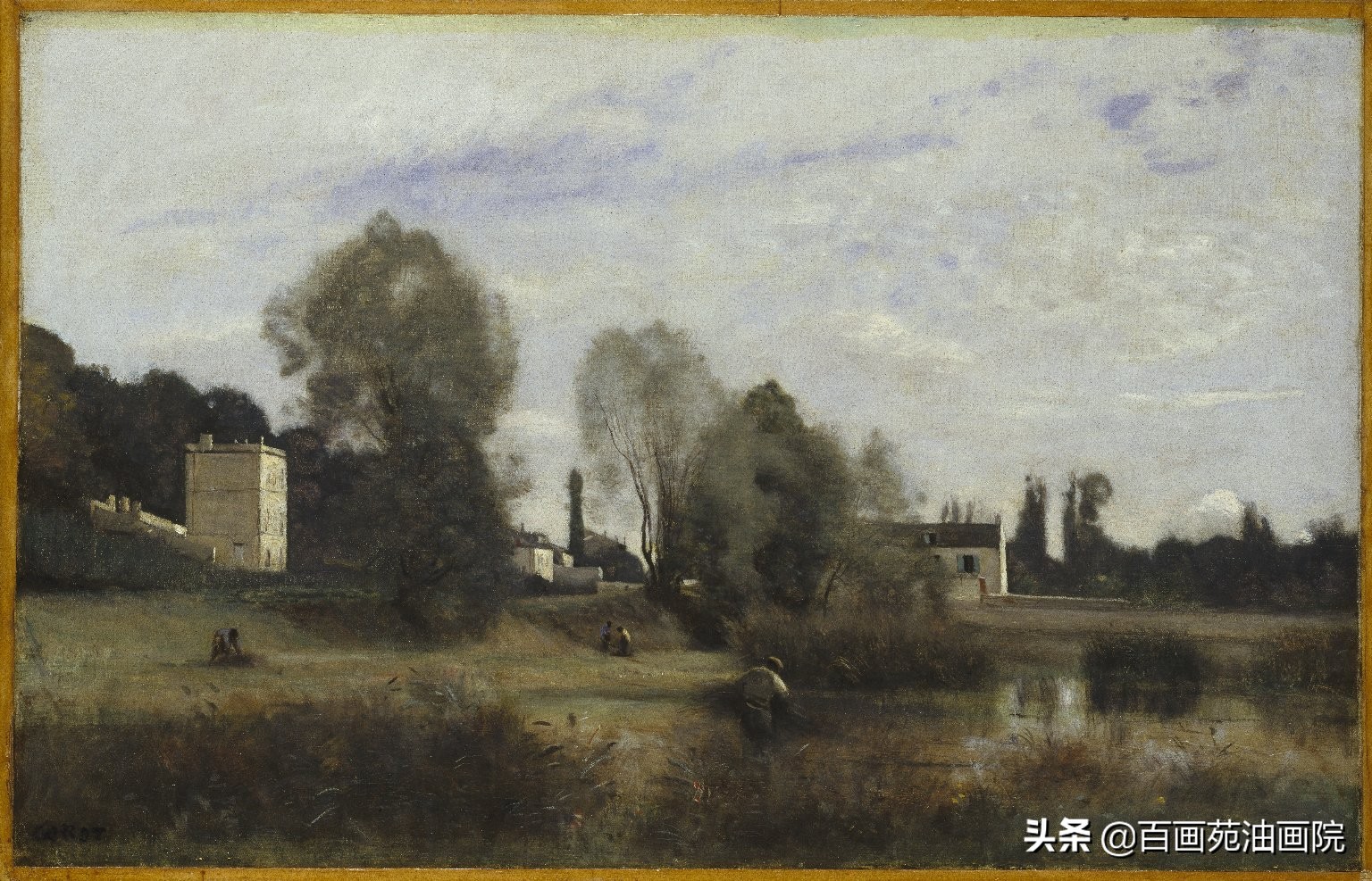 灰色和黄色搭配的油画,入门油画调色笔记